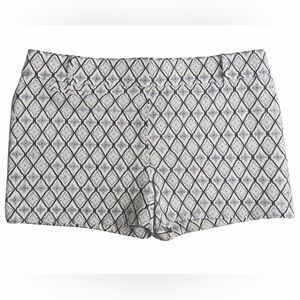 LOFT Diamond Patterned Shorts - Blue and White 12